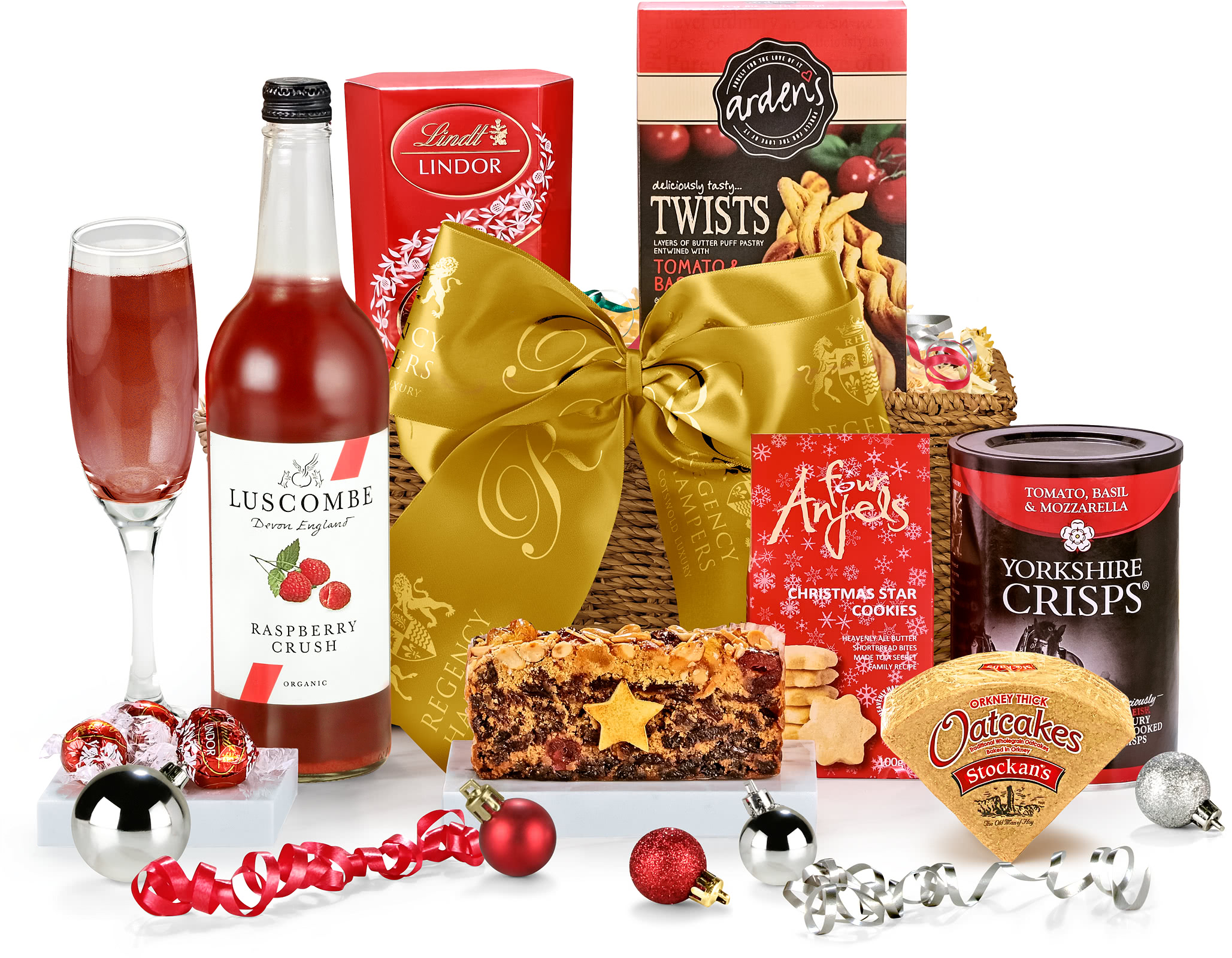 Santa's Delight Hamper With AlcoholFree Pressé Regency Hampers